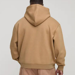 Sudadera con Capucha Color Caqui para Hombre, Estilo Holgado con Bolsillo Delantero, Puños Acanalados, Informal, Cómoda, Ropa de Calle, Sudaderas Personalizadas - Product Image 2