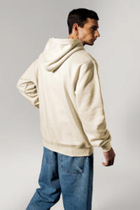 Manufacture Cotton 100% Fleece Pocket Drop Shoulder Hoodies Pullover <b>Men</b> Custom Heavyweight Oversized Winter 2 Pcs Sweatshirt - Product Image 2