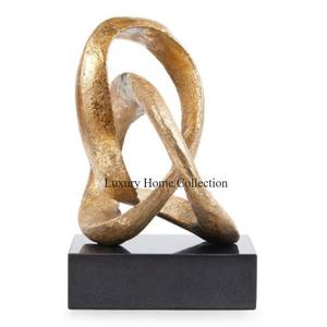 Esculturas y objetos de mesa hechos a mano con recubrimiento de polvo blanco de Metal resistente de diseñador de árbol de lujo, suministros de decoración del hogar - Product Image 4