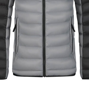 Chaqueta Acolchada Ligera para Hombre, Bloques de Color, Otoño e Invierno, Abrigo con Capucha, Chaqueta Cortavientos con Cremallera y Capucha Desmontable - Product Image 4