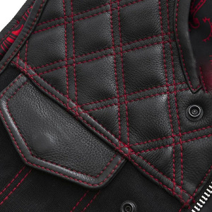 Chaleco de Motocicleta de Cuero Personalizado para Invierno, Impermeable, Duradero, Transpirable, Resistente al Viento, con Opciones de Logotipo y Diseño Impresos para Hombre - Product Image 2