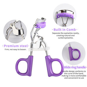 Beauty Mini <b>Eyelash</b> <b>Curler</b> Stainless Steel Gentle Pressure Smooth Action Cosmetic Tool Kit Makeup <b>Eyelash</b> Shaping - Product Image 4
