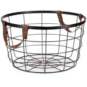 ผลิตภัณฑ์นี้เป็นตะกร้าลวดแบบเรียบง่ายที่มีด้ามจับใช้ในการรวบรวมและเก็บไข่สดเหมาะสำหรับการตกแต่งหรือ - Product Image 5