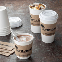 Couvercle de gobelet en papier pour thé, jus, lait, café, échantillon gratuit, de qualité alimentaire, écologique et jetable