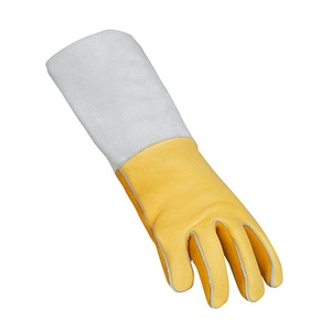 850 Stick Tig Guantes de soldadura Rigger Construcción industrial Guantes de trabajo de seguridad resistentes al calor Guantes de soldadura de cuero de vaca - Product Image 2