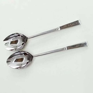 Juego de Servidores de Ensalada de Alta Calidad, Servidor de Ensalada de Acero Inoxidable con Diseño Elegante y Mango Acrílico - Product Image 2