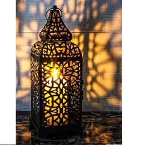 Farol Marroquí de Metal de Diseño Único, Hecho a Mano, Ecológico, Centro de Mesa para Navidad, Bodas y Hogar, Portavelas - Product Image 5