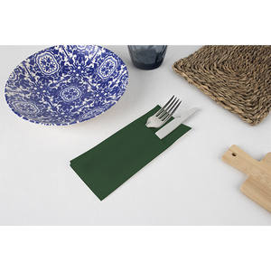 Serviette de table de poche mini Kanguro verte 24x40cm Point-à-Point B2B - Product Image 1