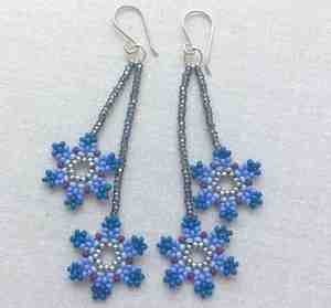 Pendientes de Flores Completas con Hilos y Cuentas, Pendientes Personalizados con Múltiples Cuentas, Joyería Festiva para Mujer al Mejor Precio, Pendientes con Cuentas - Product Image 4