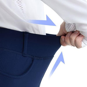 Pantalones de Equitación para Mujer Hechos en Fábrica, Servicio OEM, Pantalones de Equitación Ajustados de Silicona Hechos a Medida para Damas - Product Image 4