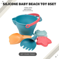 Ensemble de jouets de plage éducatifs en silicone, best-seller, pour enfants de 2 à 4 ans et de 5 à 7 ans, unisexe, avec logo personnalisable