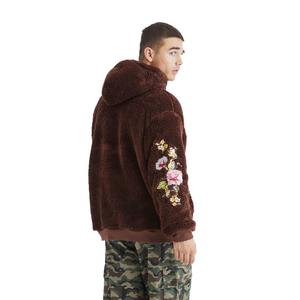 Vente en gros de pulls à capuche avec logo personnalisé du fabricant pour hommes pulls à capuche chauds d'hiver en polaire Sherpa 100% coton - Product Image 2