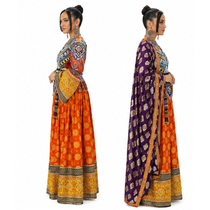 Vestido Afgano Kuchi de Lujo para Boda, Estilo Oversize, Ecológico, de Cachemira, con Bordado Pashtun Hecho a Mano - Product Image 3