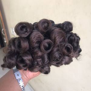 Meilleure vente Super Double dessiné vague d'eau lâche indien Remy cheveux toupet Premium trames de cheveux humains donneur unique vague profonde 100g - Product Image 6