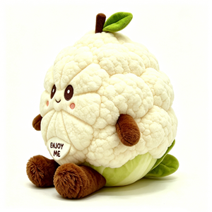 Peluche de coliflor, juguete de coliflor relleno, peluche de verdura, lindo animal de peluche de coliflor - Product Image 4