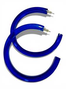 Trendy Blue Resin <b>Drop</b> Earrings for Women Islamic Party Jewelry - Product Image 4