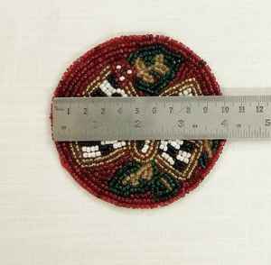 Juego de posavasos de té con cuentas hechas a mano, Decoración de mesa elegante redonda dorada, negra, blanca y verde para té, café y servicio festivo - Product Image 6