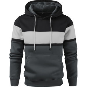 Nouveaux sweats à capuche pour hommes, imprimés sur mesure, unis, brodés, respirants, en maille épaisse de qualité supérieure, pour l'automne, ODM, à prix bas - Product Image 1