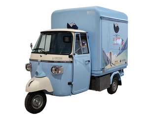 Triciclo Eléctrico para Comida, Carrito de Catering Móvil de Tres Ruedas, Resistente a la Oxidación, 10 pies, 5 Años de Garantía, Camioneta de Comida Callejera, Café - Product Image 6
