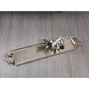 Plateau argenté brut de Ramadan de fonte d'aluminium avec l'idéal moderne de conception pour des restaurants et des maisons - Product Image 1