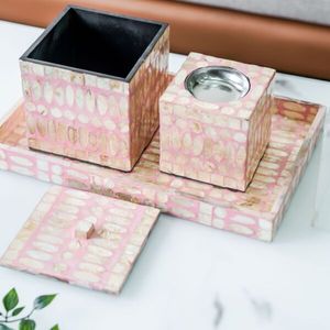 New Arrival Mother of Pearl Mukhar burner Seashell Set of 3 Incense Burner <b>Box</b> Tray Kareem Ramadan Kuwait Saudi Arabia - Product Image 5