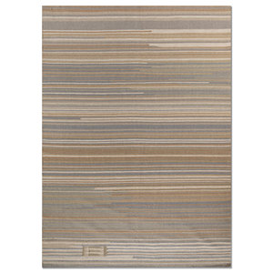 Indusbar ADWL-13092 Grey <b>Black</b> Flat Weaves Wool <b>Rug</b> Striped Abstract Rectangle Hallway for Home Floor Rectangle Jute <b>Rug</b> Home - Product Image 1