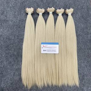 Extensions de cheveux humains Remy à double cuticule alignée vendeurs en gros russe 100% vierge naturelle humaine - Product Image 5