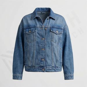Veste en jean durable pour femme, en laine, décontractée, haut de gamme, tendance, boutonnée, élégante, streetwear, couleur personnalisée - Product Image 1