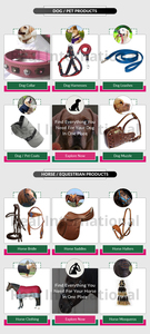 Directo India alta calidad 100% cuero genuino hecho a mano ecológico acolchado perro cuello Collar personalizable Animal mascota collares - Product Image 5