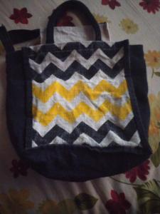 <b>Linen</b> Printed Jute <b>Bags</b> Large Size Handmade Sacks Rectangle Shape With Handles Shopping Gifts Wedding Parties Elegant <b>Bags</b> - Product Image 2