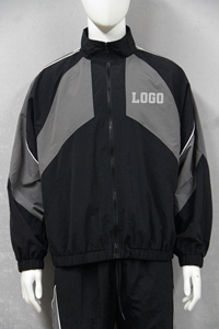 ชุดวิ่งจ๊อกกิ้งผ้าไนลอนชุดวอร์มเสื้อกันลมโพลีเอสเตอร์ชุดวอร์ม - Product Image 4