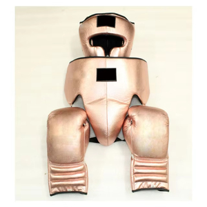 Ensemble de boxe en cuir véritable, ensemble de sparring professionnel en cuir de vachette véritable, couleurs personnalisées, ensemble d'entraînement MMA de la marque Twins - Product Image 2