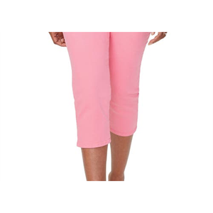 Nydj Curves 360 Jeans Cortos de Cintura Alta Rosa Flamingo Talla 6, Pantalones de Mezclilla Elásticos Transpirables con Decoración de Botones, Cintura Baja, Estilo Cargo - Product Image 3