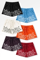 Pantalones Cortos Deportivos para Hombre, Estilo Americano, para Correr, Baloncesto, Entrenamiento, Playa, Fitness, 100% Poliéster, Color Sólido, con Cordones, Secado Rápido
