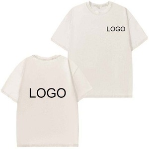 T-shirt vintage 100 % coton épais pour homme, personnalisé par le fabricant, avec broderies et patchs vieillis, effet délavé à l'acide, collection 2026 - Product Image 3