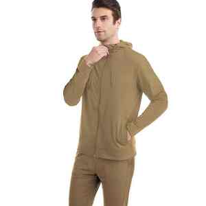 Survêtements complets évasés à fermeture éclair épaisse en coton délavé à l'acide Ensembles de sweats à capuche et de pantalons de survêtement à impression DTG pour hommes - Product Image 2