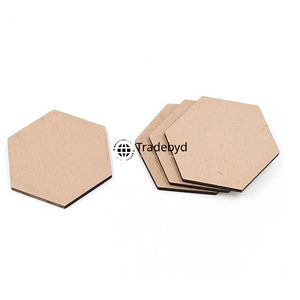 Posavasos de MDF Tradebyd, diseño de logotipo impreso personalizado a granel, posavasos reutilizables con estilo ecológico para compradores corporativos - Product Image 5