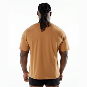 Camiseta de rendimiento para hombre <span class=keywords><strong>Rust</strong></span> Signature Drop Shoulder Design 94% algodón 6% Spandex Blend Raglan Cut - Product Image 2