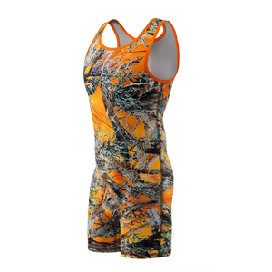 Nouveauté : Singlet de lutte pour hommes, vêtement de combat pour compétition, personnalisable, en polyester, impression par sublimation personnalisée pour MMA - Product Image 5