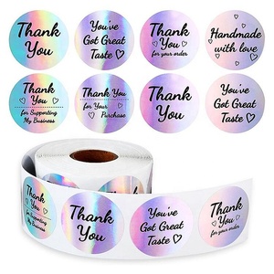 Adesivi Personalizzati di Ringraziamento all'Ingrosso, <span class=keywords><strong>Etichette</strong></span> Rotonde in Lamina Oro Rosa per Imballaggi di Venditori <span class=keywords><strong>Etsy</strong></span>, Confezioni Regalo per Piccole Imprese - Product Image 6