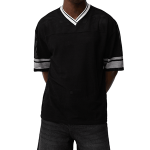 Boxy Fit Mesh Jersey T <b>shirt</b> Short Sleeve <b>Men's</b> T-<b>shirts</b> Streetwear Summer Casual 100% Poly Mesh T <b>Shirt</b> for <b>Men</b> - Product Image 1