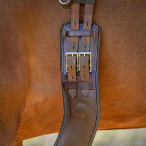 Circunferencia de caballo de cuero genuino personalizado estilo inglés occidental OEM circunferencia de equitación de cuero genuino proveedor al por mayor tendencia 2025 - Product Image 1