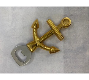 Abrebotellas de Metal con forma de barco de latón AK en artículo estándar con acabado dorado y plateado para adornos de utensilios de cocina/Acentos de bar - Product Image 4