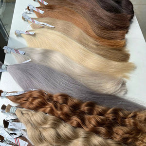 Extensiones de Cabello Vietnamita Virgen al 100%, Sin Procesar, de Doble Trama, de la Mejor Calidad, Puntas de Cabello Súper Doblemente Tramadas - Product Image 1