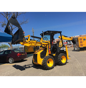 รถตักล้อยาง JCB 1CX รุ่น Retro พร้อมหัวตักด้านหน้าและด้านหลัง สำหรับงานก่อสร้าง - Product Image 2