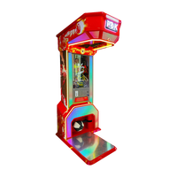 Machine de frappe à monnayeur style arcade, version vidéo de kickboxing, enregistrement des combinaisons de coups de poing et de kick, test de force, modèle Iron, garantie 1 an