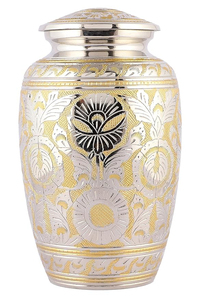 Urnes funéraires classiques de qualité supérieure avec conception de feuille américaine prix bon marché urnes funéraires en gros fabriquées en Inde - Product Image 6