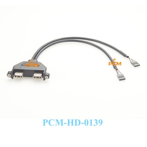 2 cổng <span class=keywords><strong>USB</strong></span> 2.0 Bo mạch chủ bảng điều khiển phía sau khung mở rộng để IDC 4 pin Bo mạch chủ Cáp <span class=keywords><strong>USB</strong></span> Bộ chuyển đổi cấu hình thấp khe cắm tấm - Product Image 3