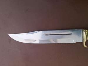 Cuchillo Bowie de caza de acero inoxidable hecho a mano personalizado con mango de madera de colores y Funda de cuero de Knives Maker. - Product Image 2