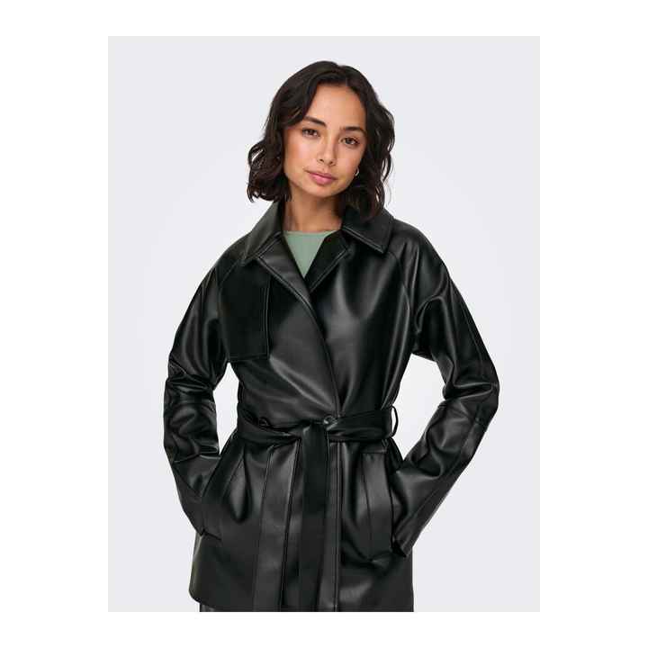 ONLSOFIA FAUX LEATH SHORT TRENCH CC OTW Women's Leather Jacket